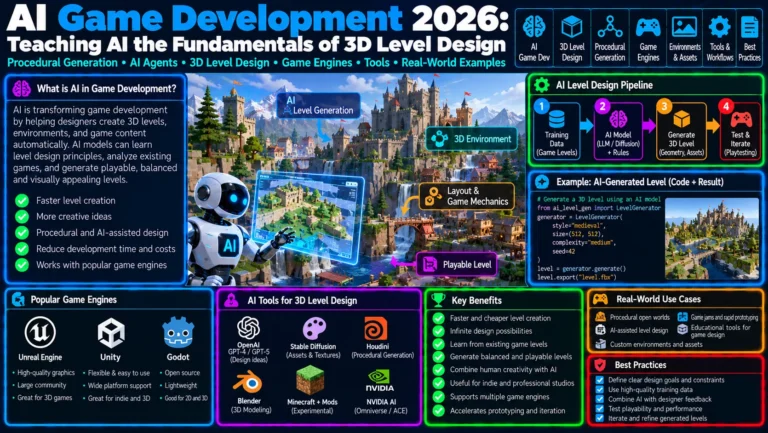 AI Game Development 2026 : Teaching AI the Fundamentals of 3D Level Design