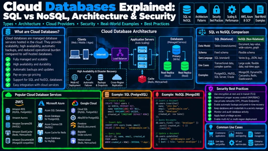 Cloud Databases Explained: SQL vs NoSQL, Architecture & Security | CorgiNetwork 2026
