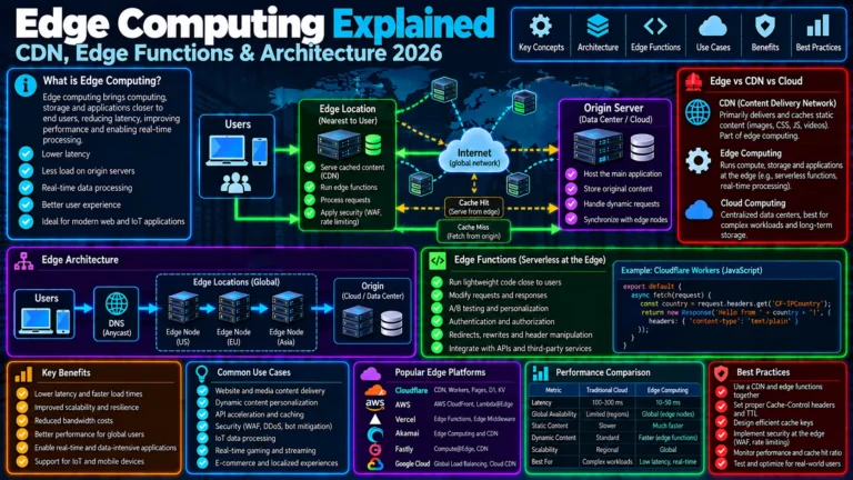 Edge Computing Explained: CDN, Edge Functions & Architecture 2026