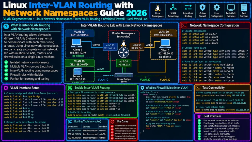 Linux inter-VLAN routing