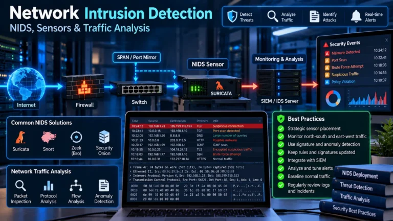 Network Intrusion Detection: NIDS, Sensors & Traffic Analysis