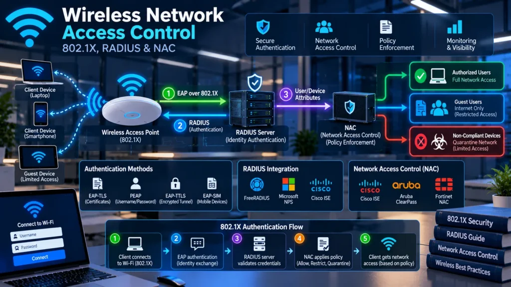Wireless Network Access Control: 802.1X, RADIUS & NAC