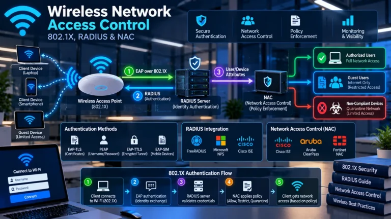 Wireless Network Access Control: 802.1X, RADIUS & NAC